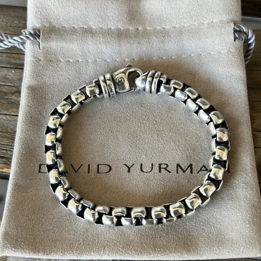 Auth Unisex DY Box Chain Bracelet - 7"